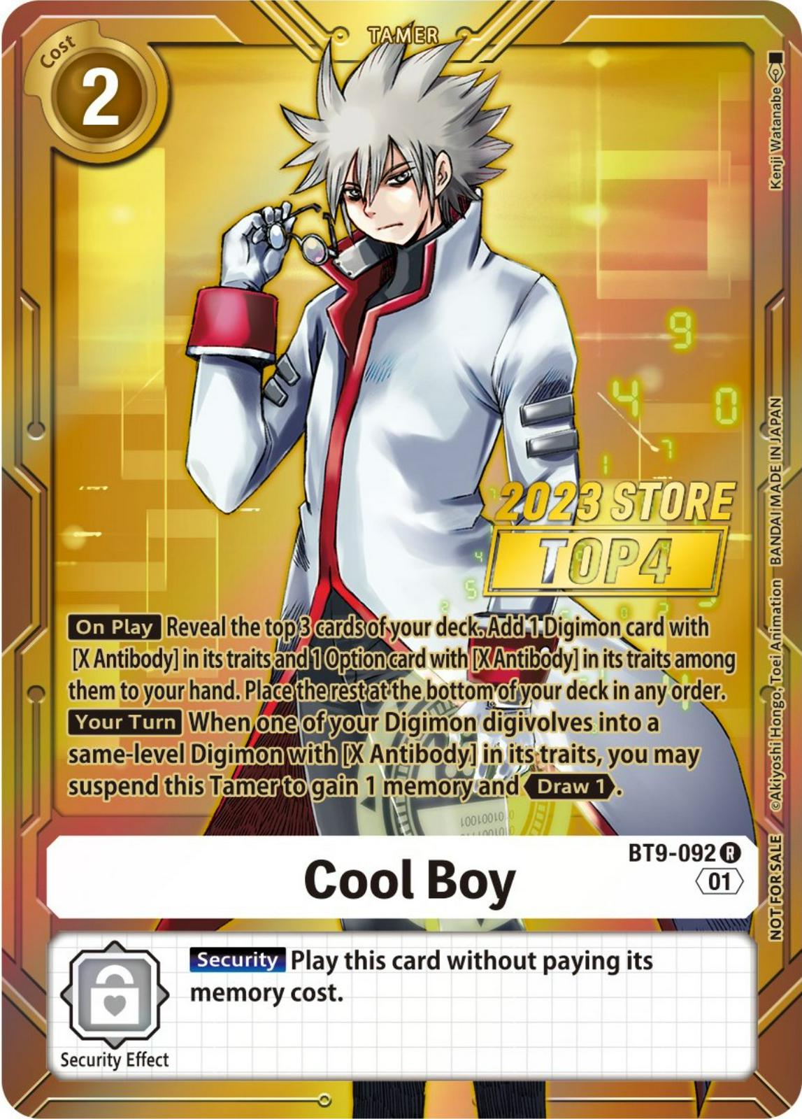 Cool Boy [Store Top 4 Foil] #BT9-092