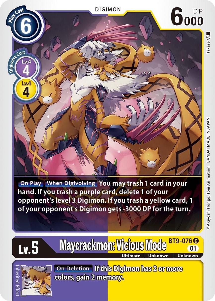 Maycrackmon: Vicious Mode #BT9-076