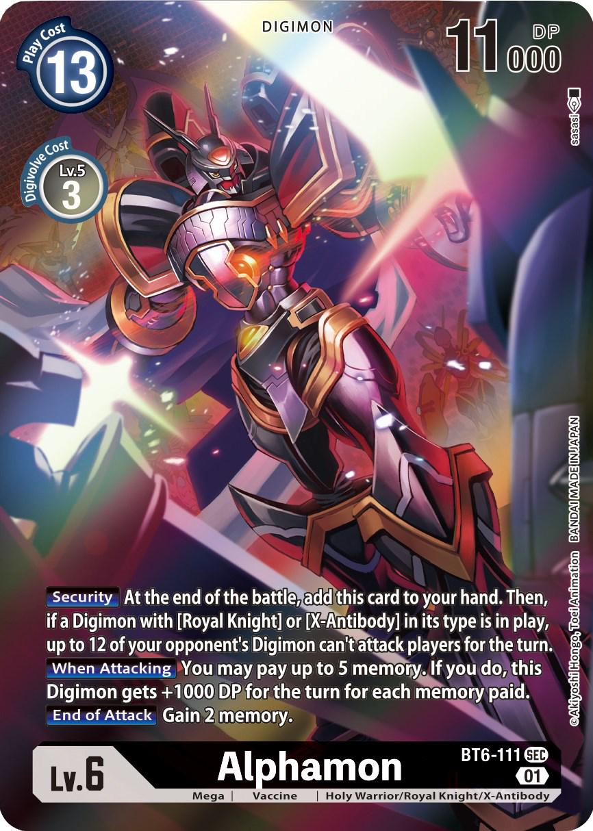 Alphamon [Alternate Art] #BT6-111