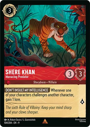 Shere Khan - Menacing Predator #104