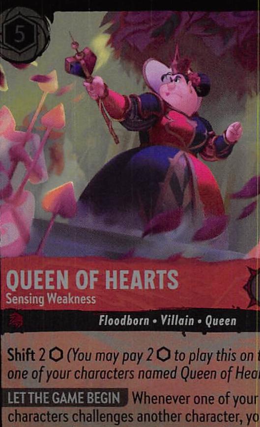 Queen of Hearts - Sensing Weakness [Foil] #120
