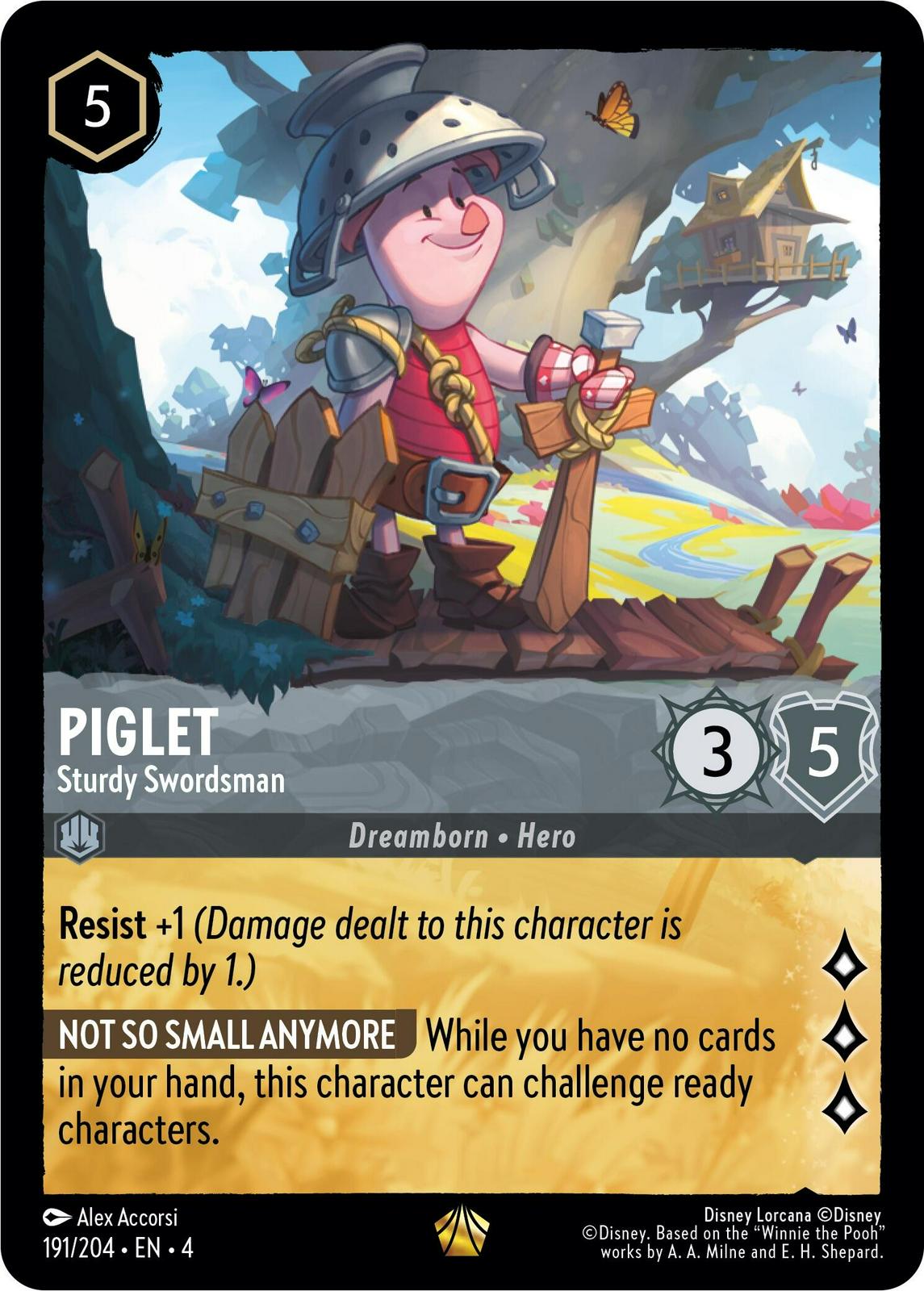 Piglet - Sturdy Swordsman [Foil] #191