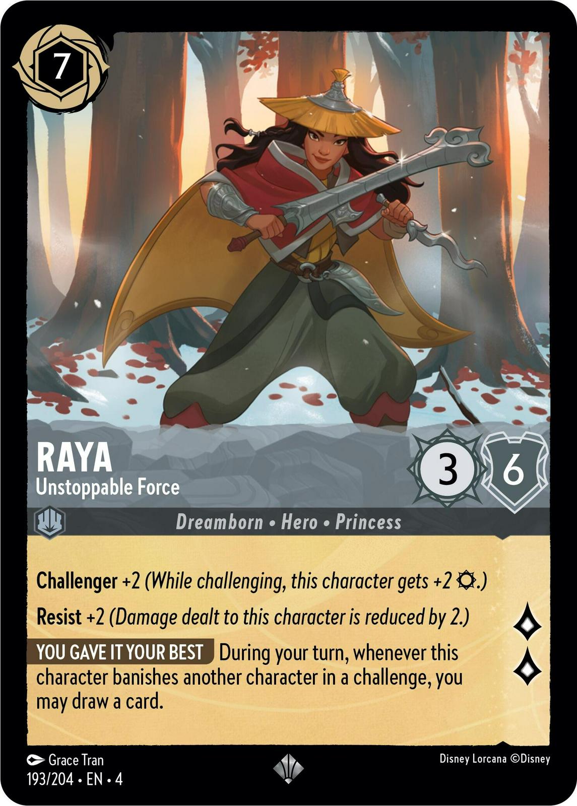 Raya - Unstoppable Force [Foil] #193