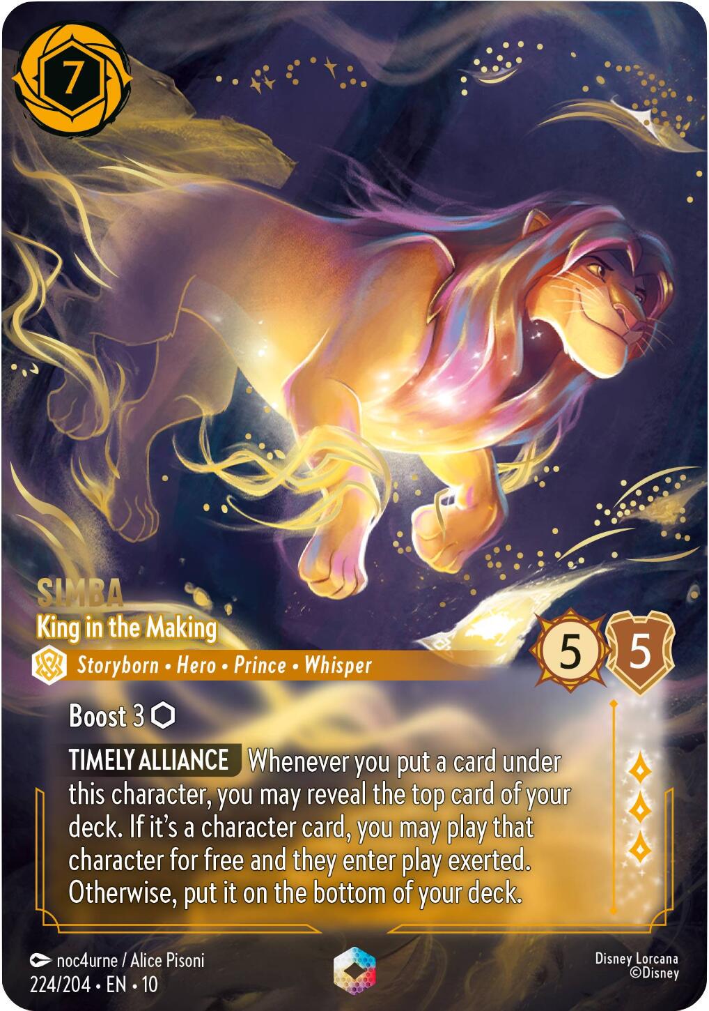 Simba - King in the Making [Enchanted Holo] #224