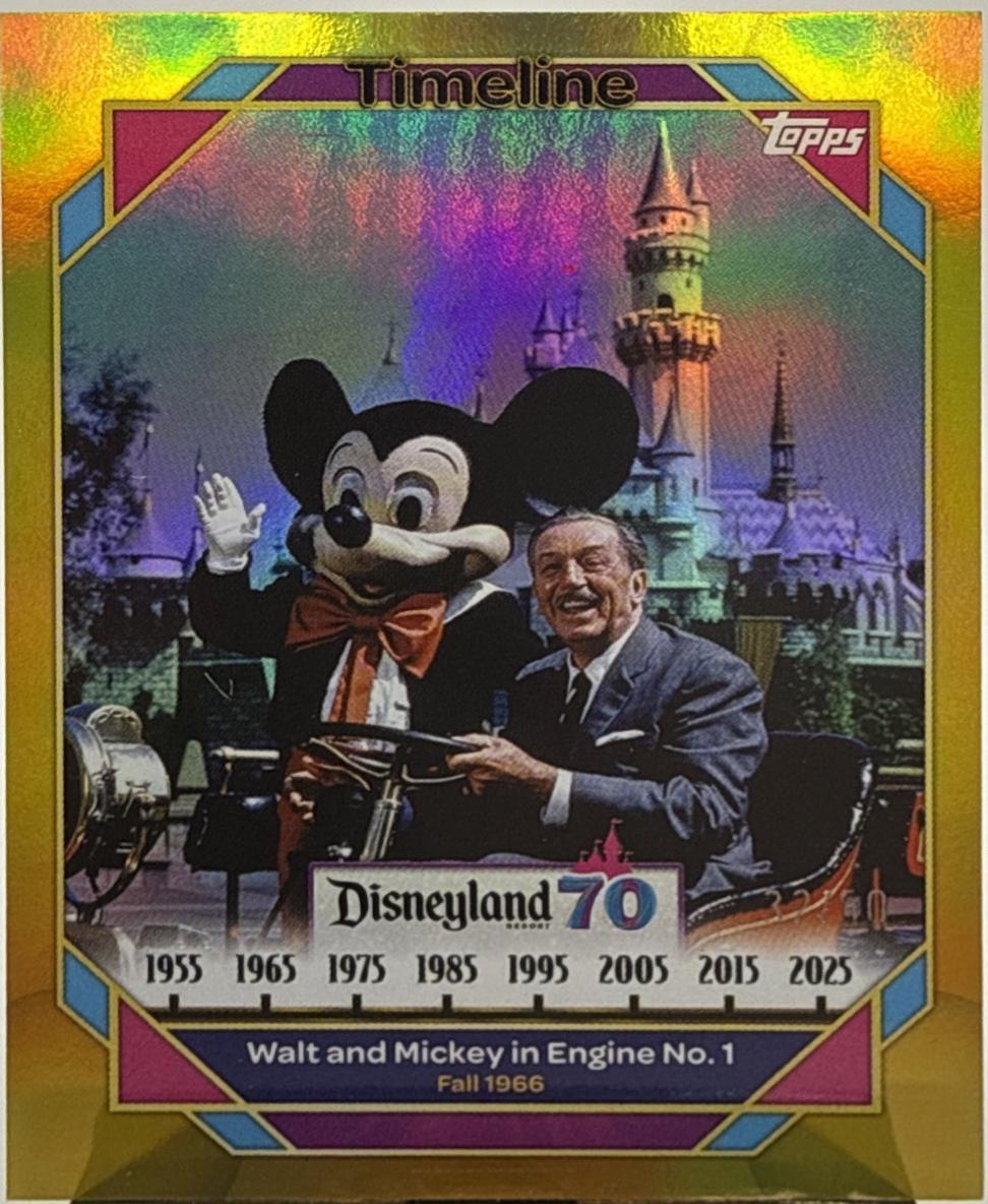Walt and Mickey in Engine No. 1 [Gold Foil] #91