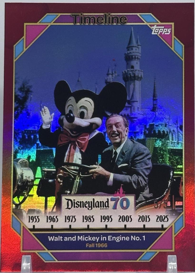 Walt and Mickey in Engine No. 1 [Red Foil] #91