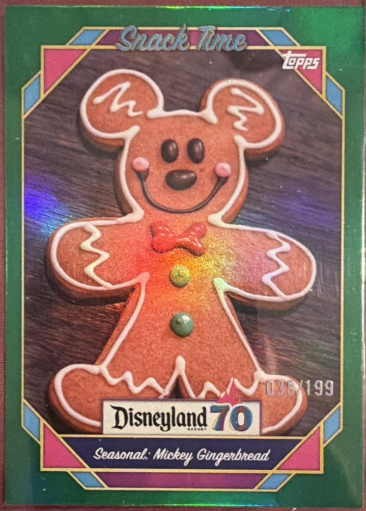 Seasonal Mickey Gingerbread [Green Foil] #116