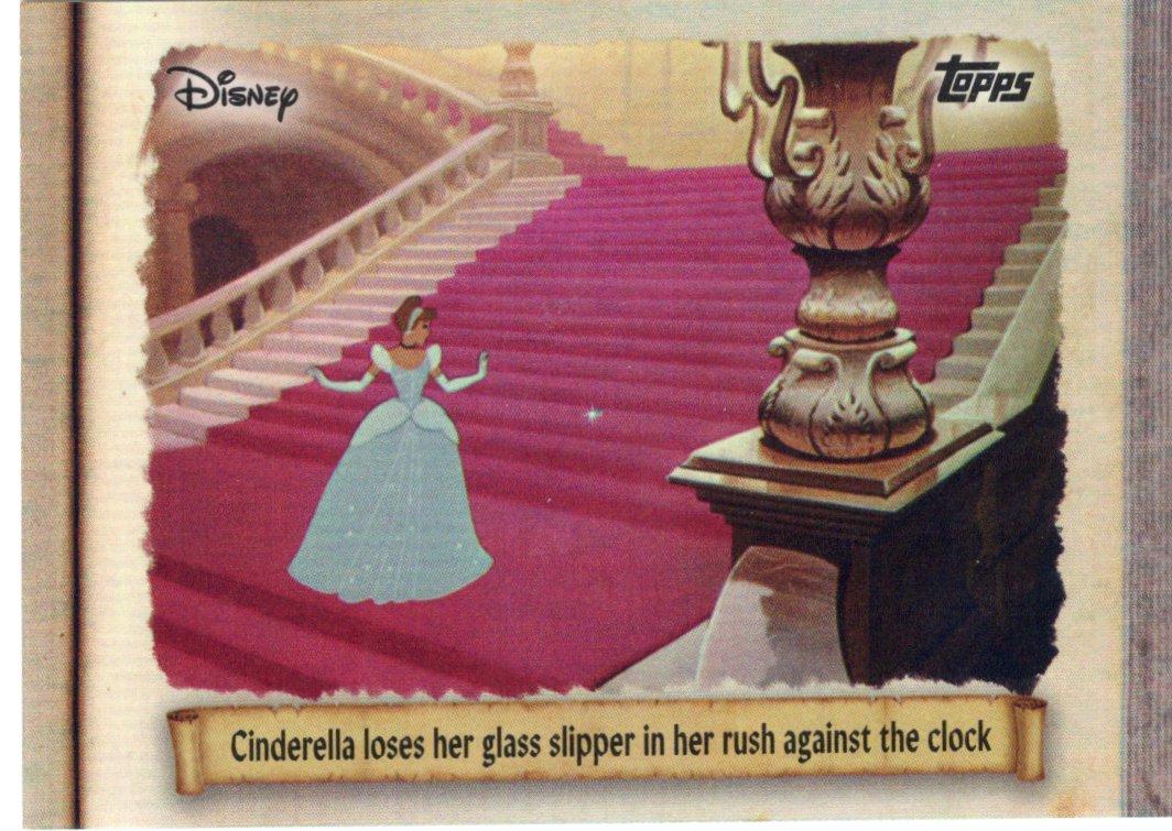 Cinderella loses her glass slipper in her rush against the clock #C75-18