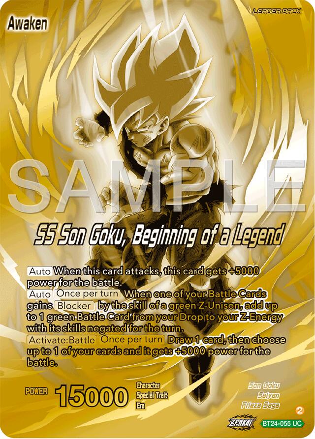 Son Goku // SS Son Goku, Beginning of a Legend BT24-055