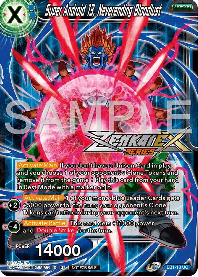 Super Android 13, Neverending Bloodlust EB1-13
