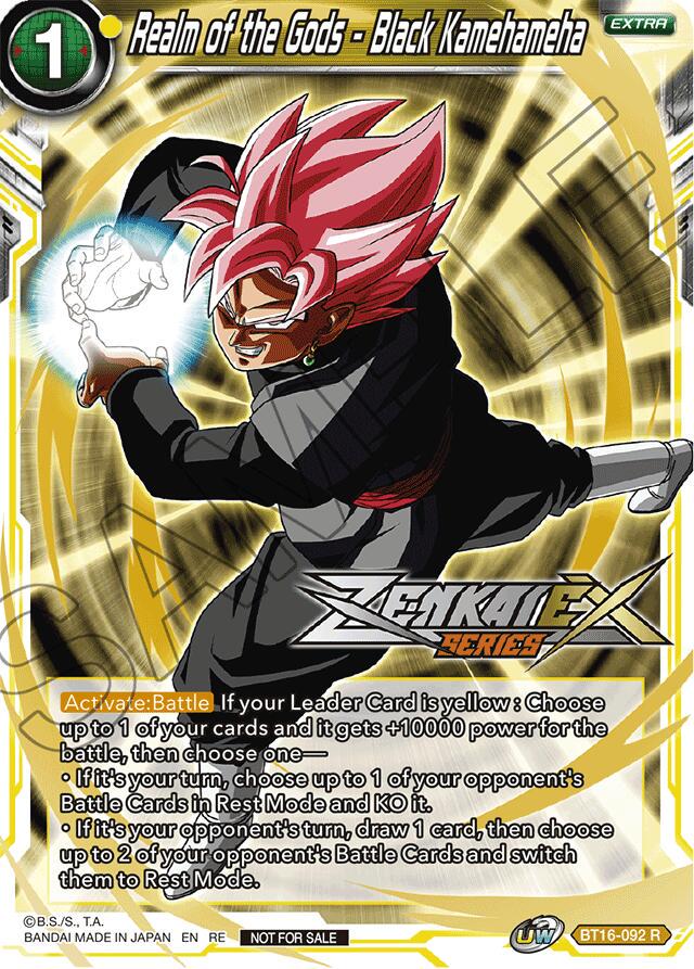 Realm of the Gods - Black Kamehameha BT16-092