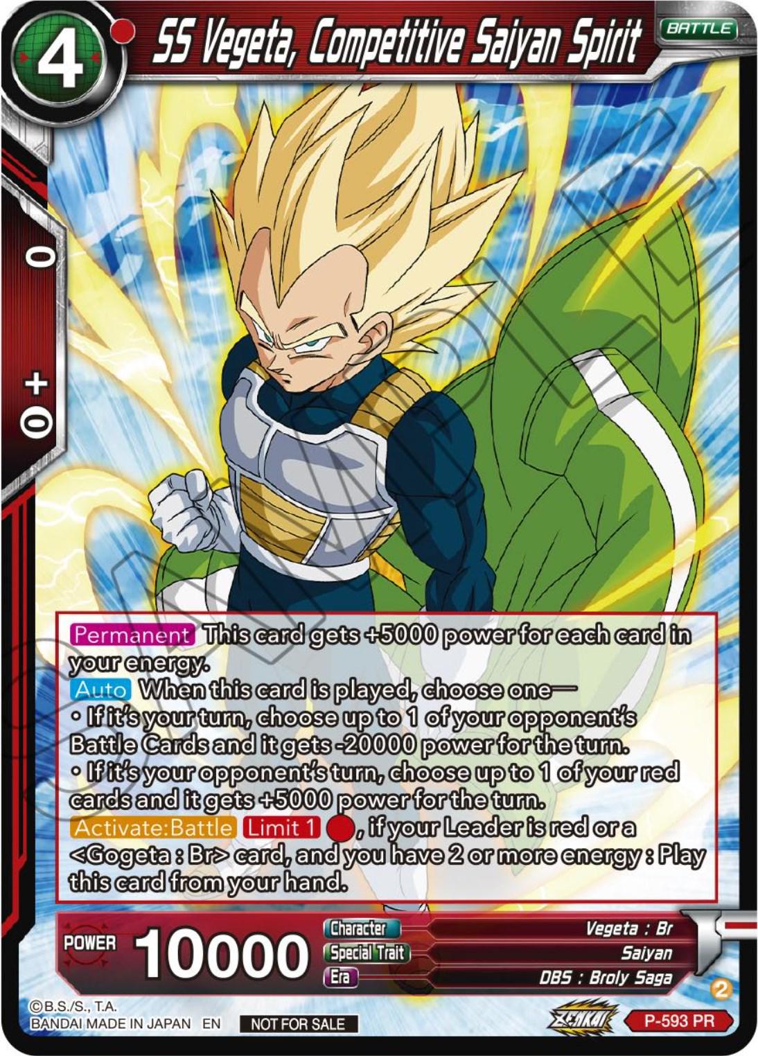SS Vegeta, Competitive Saiyan Spirit P-593