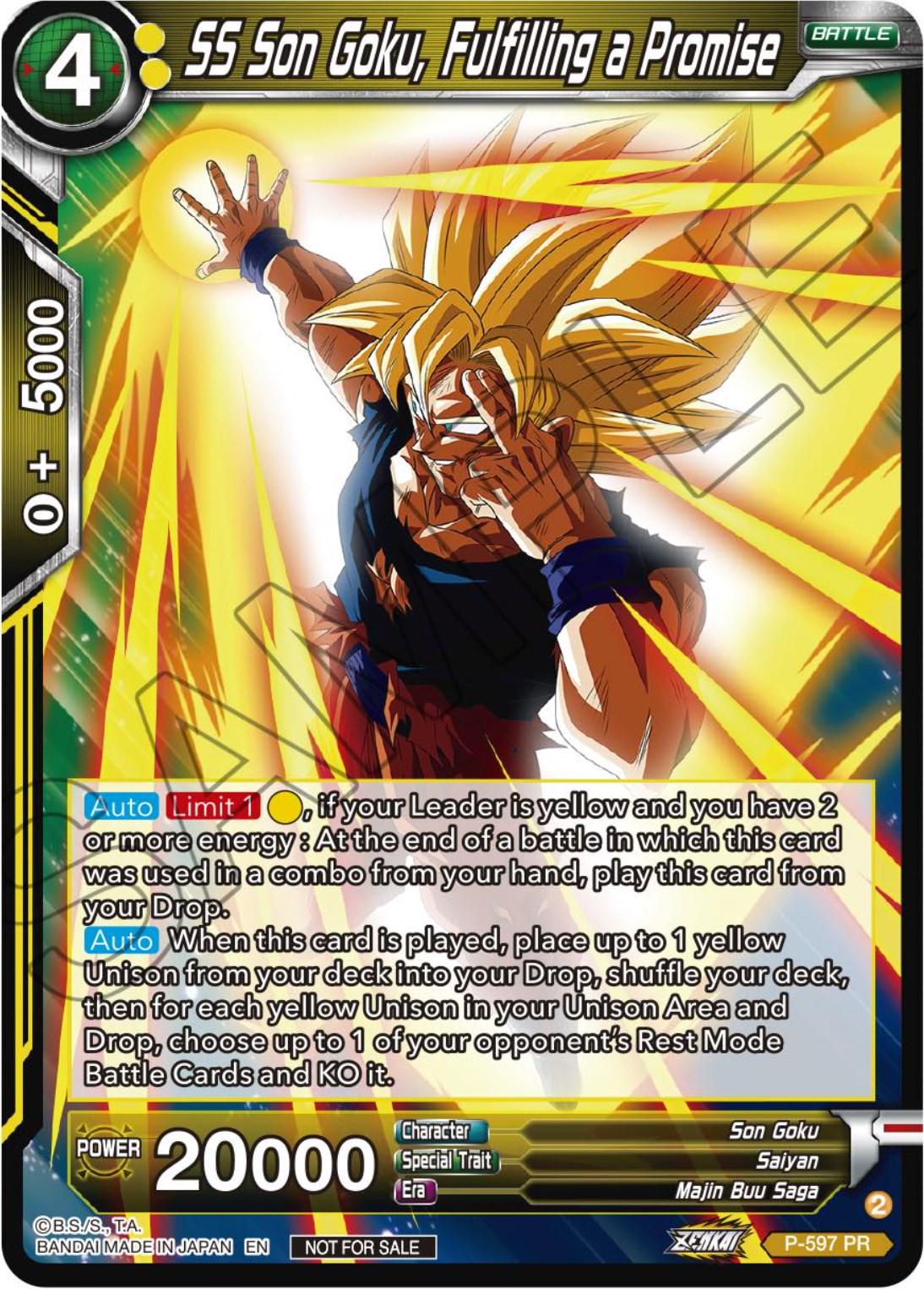 SS Son Goku, Fulfilling a Promise P-597