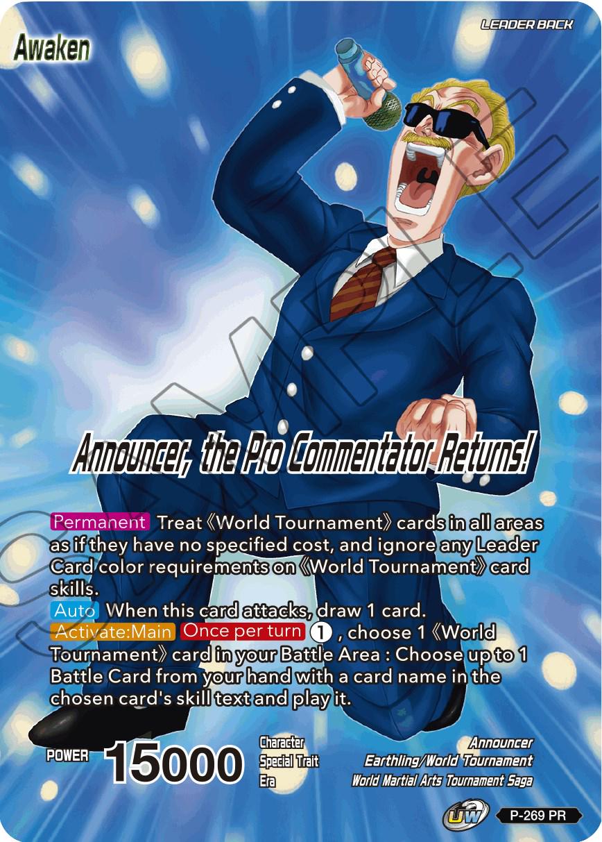 Announcer // Announcer, the Pro Commentator Returns! P-269