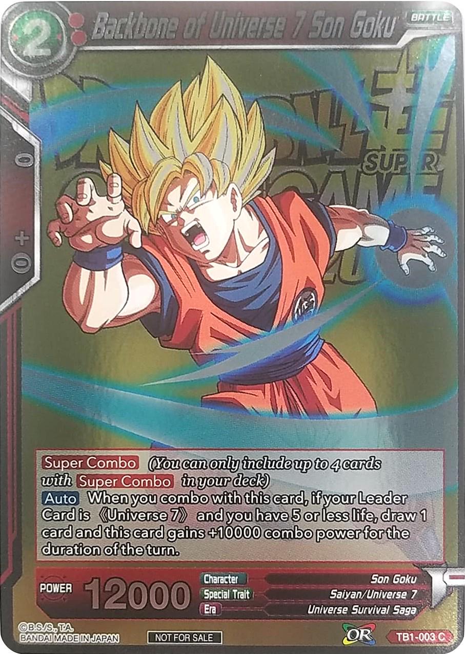 Backbone of Universe 7 Son Goku [Metallic Foil] TB1-003