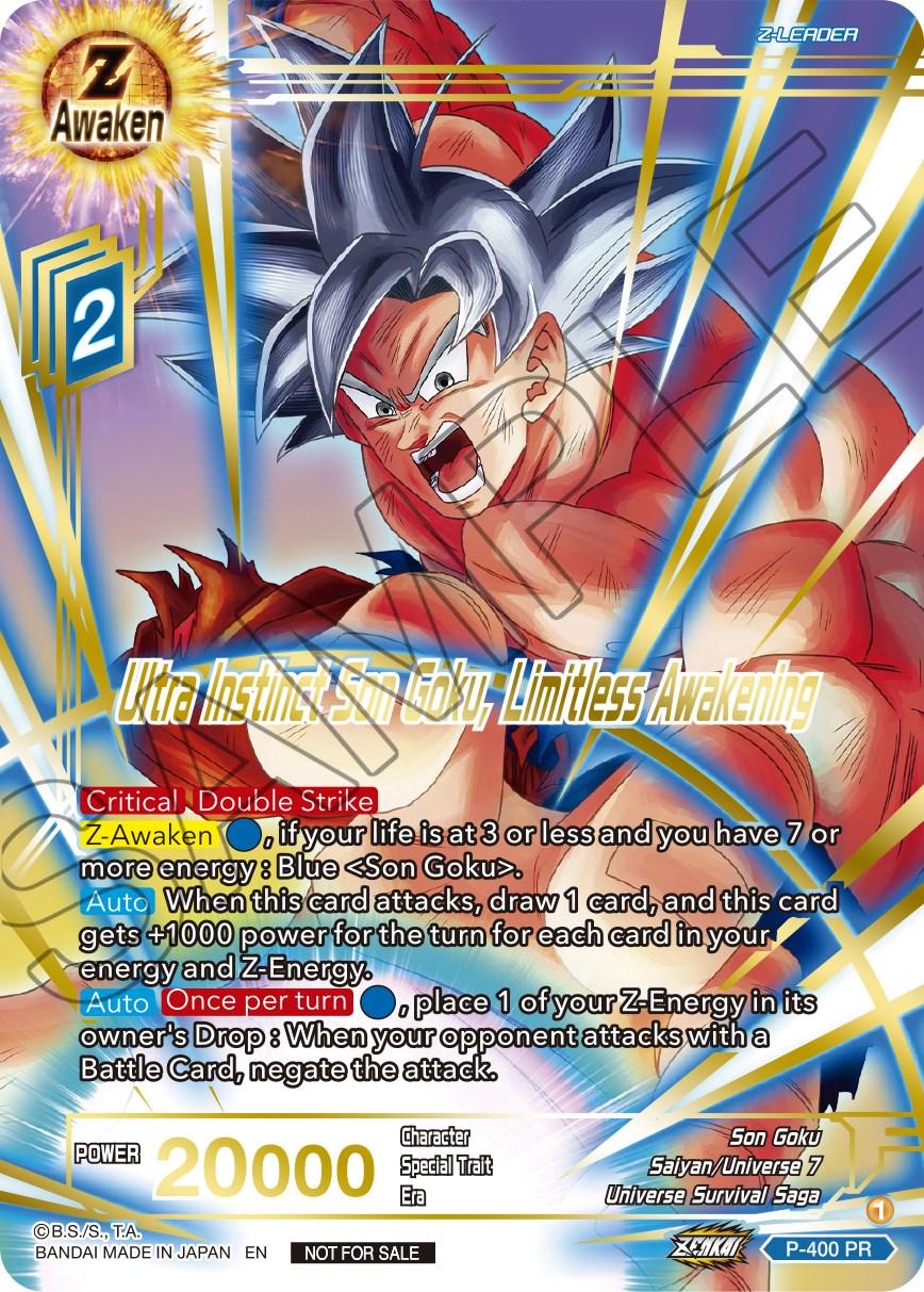 Ultra Instinct Son Goku, Limitless Awakening [Gold Stamped Foil] P-400