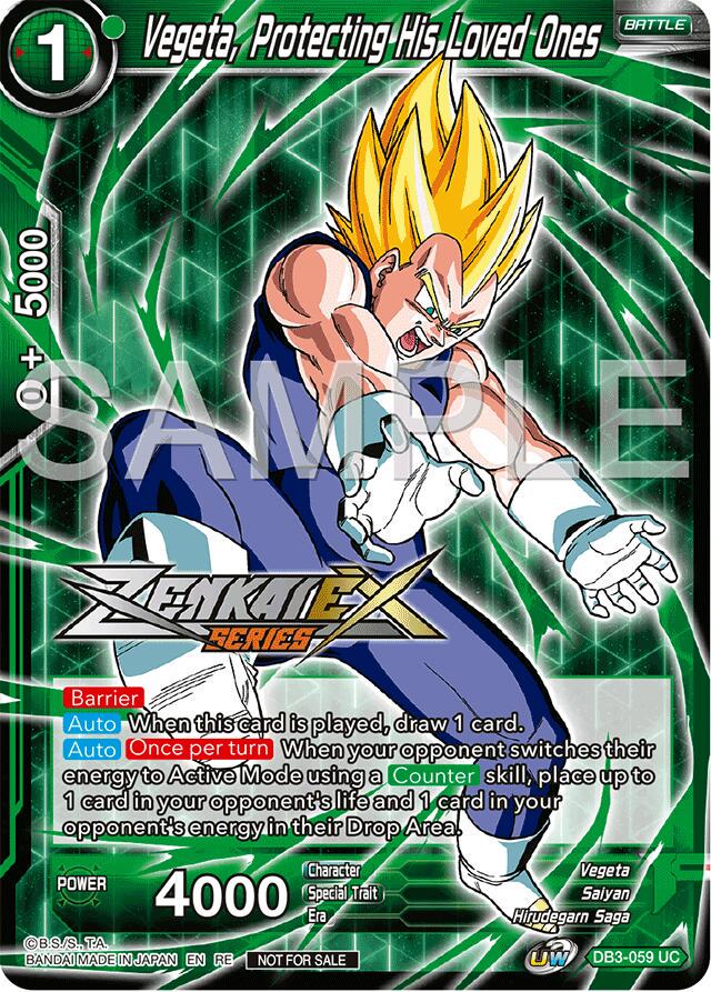 Vegeta, Protecting His Loved Ones DB3-059