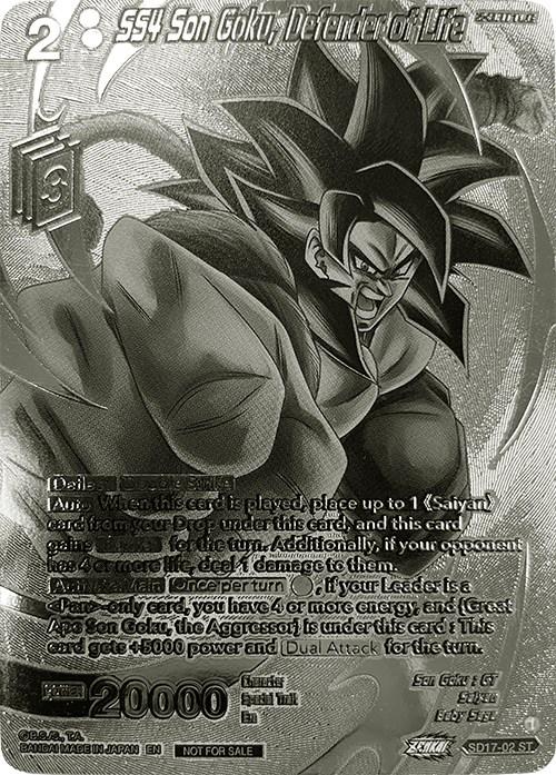 SS4 Son Goku, Defender of Life [Silver Foil] SD17-02