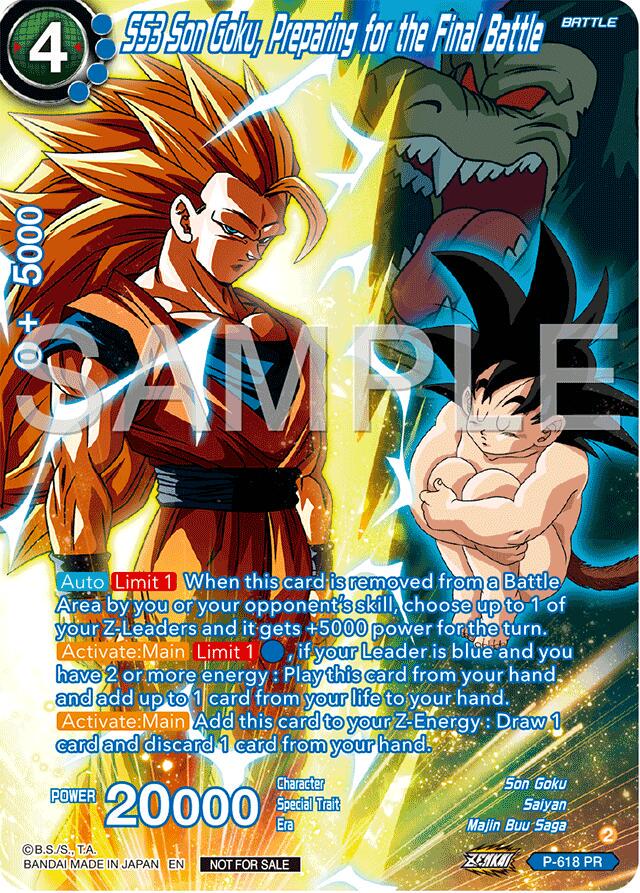 SS3 Son Goku, Preparing for the Final Battle [Full Art] P-618