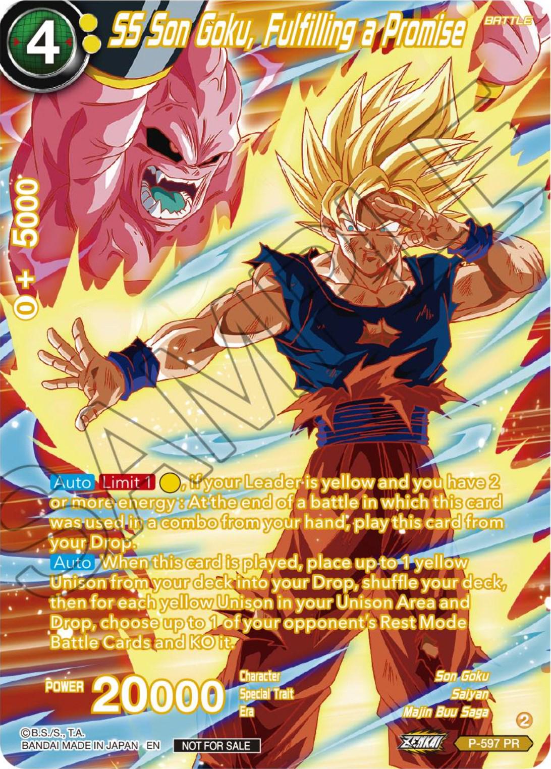 SS Son Goku, Fulfilling a Promise [Alternate Art] P-597