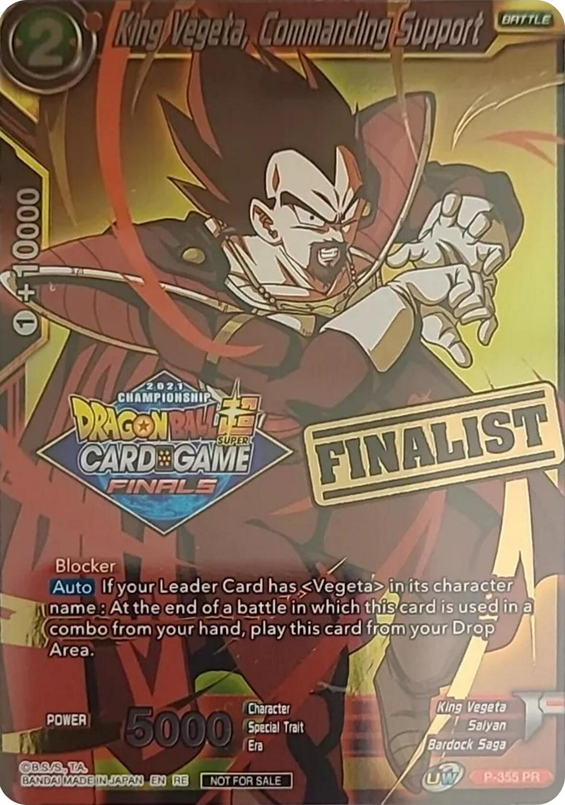 King Vegeta, Commanding Support [Foil] P-355