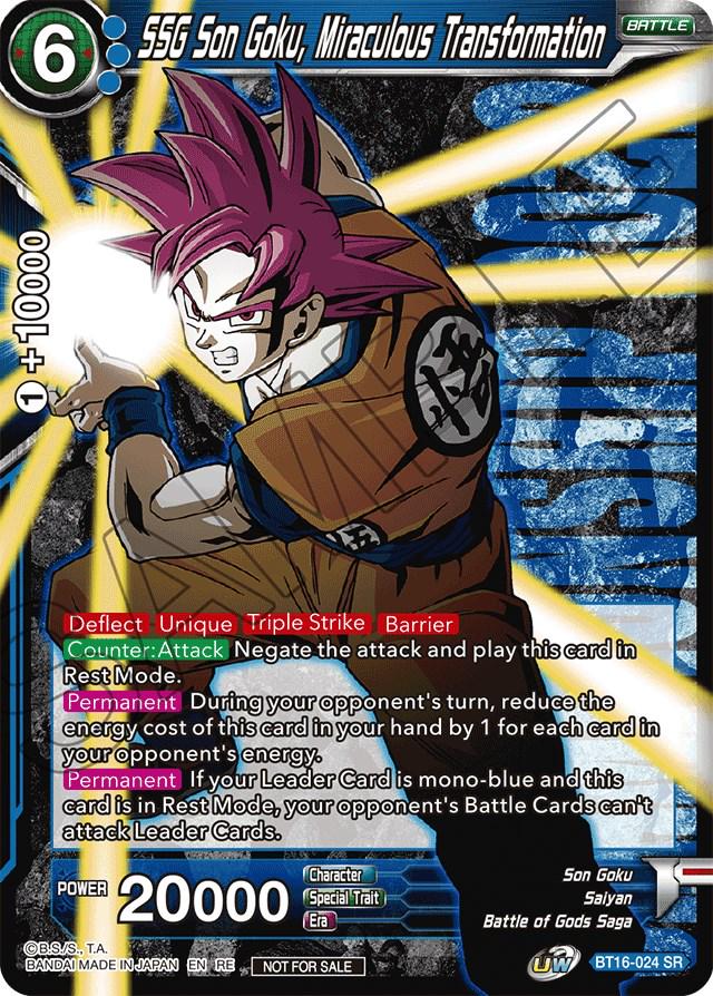 SSG Son Goku, Miraculous Transformation [Championship] BT16-024