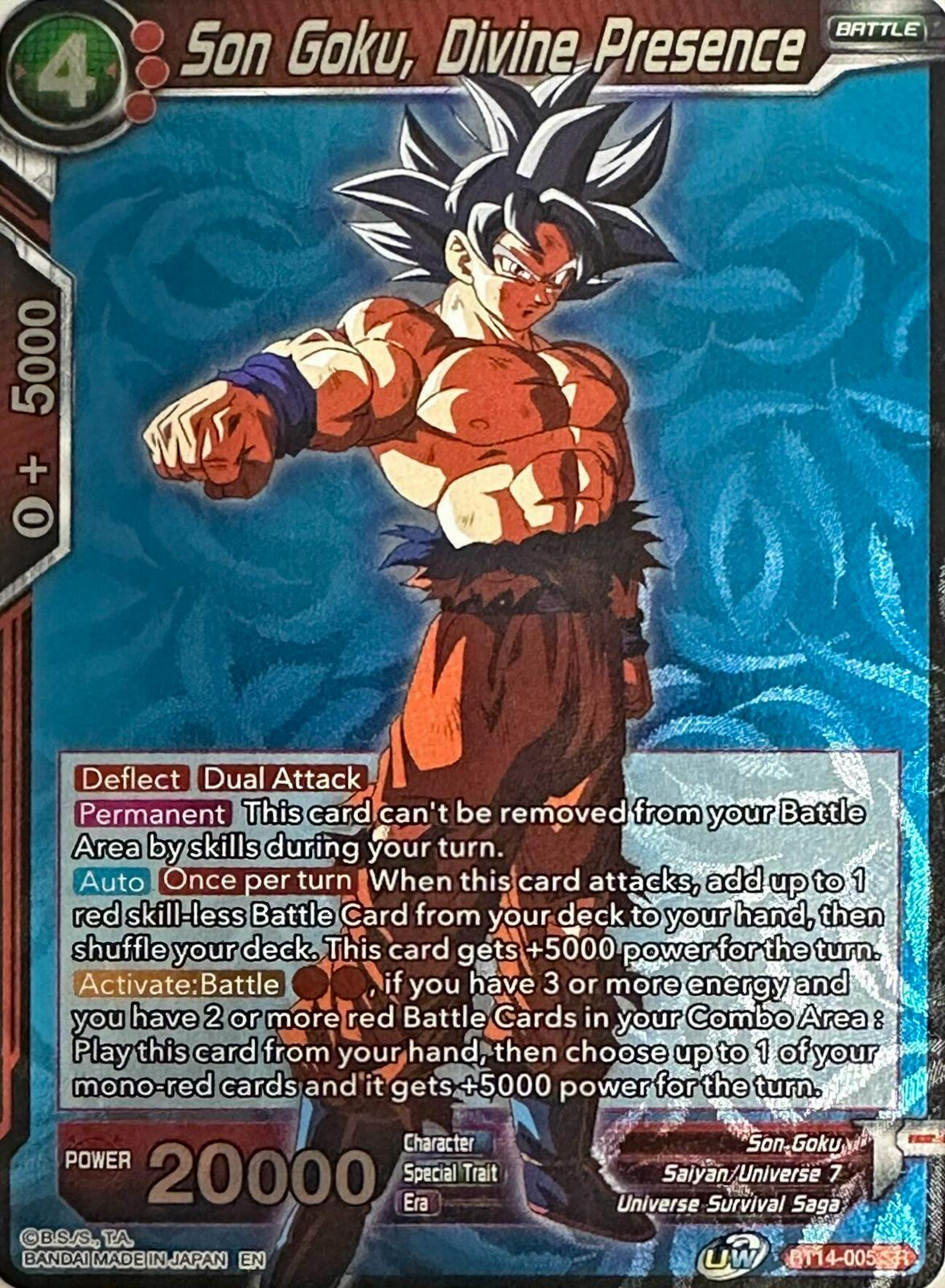 Son Goku, Divine Presence [Alternate Art] BT14-005