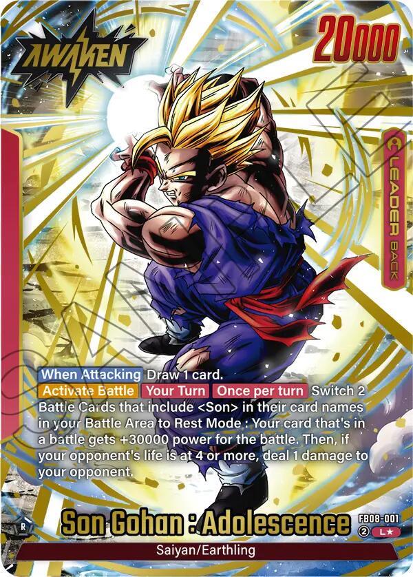 Son Gohan: Adolescence [Alternate Art] FB08-001