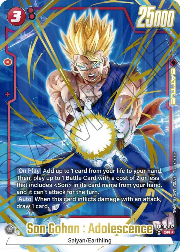 Son Gohan: Adolescence [Alternate Art] FB08-012