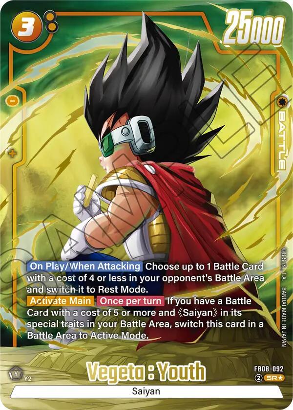 Vegeta: Youth [Alternate Art] FB08-092