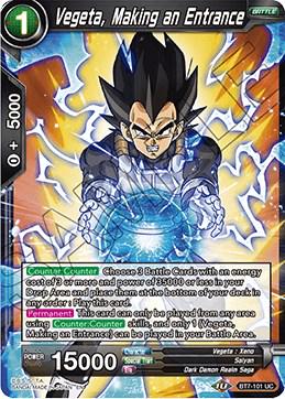 Vegeta, Making an Entrance BT7-101