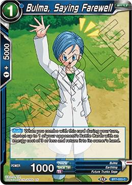 Bulma, Saying Farewell BT7-033