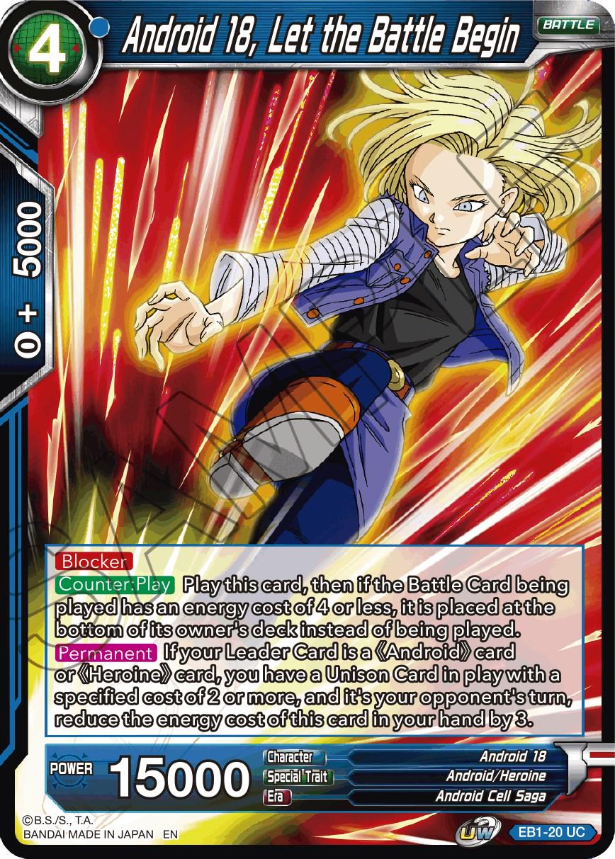 Android 18, Let the Battle Begin EB1-20