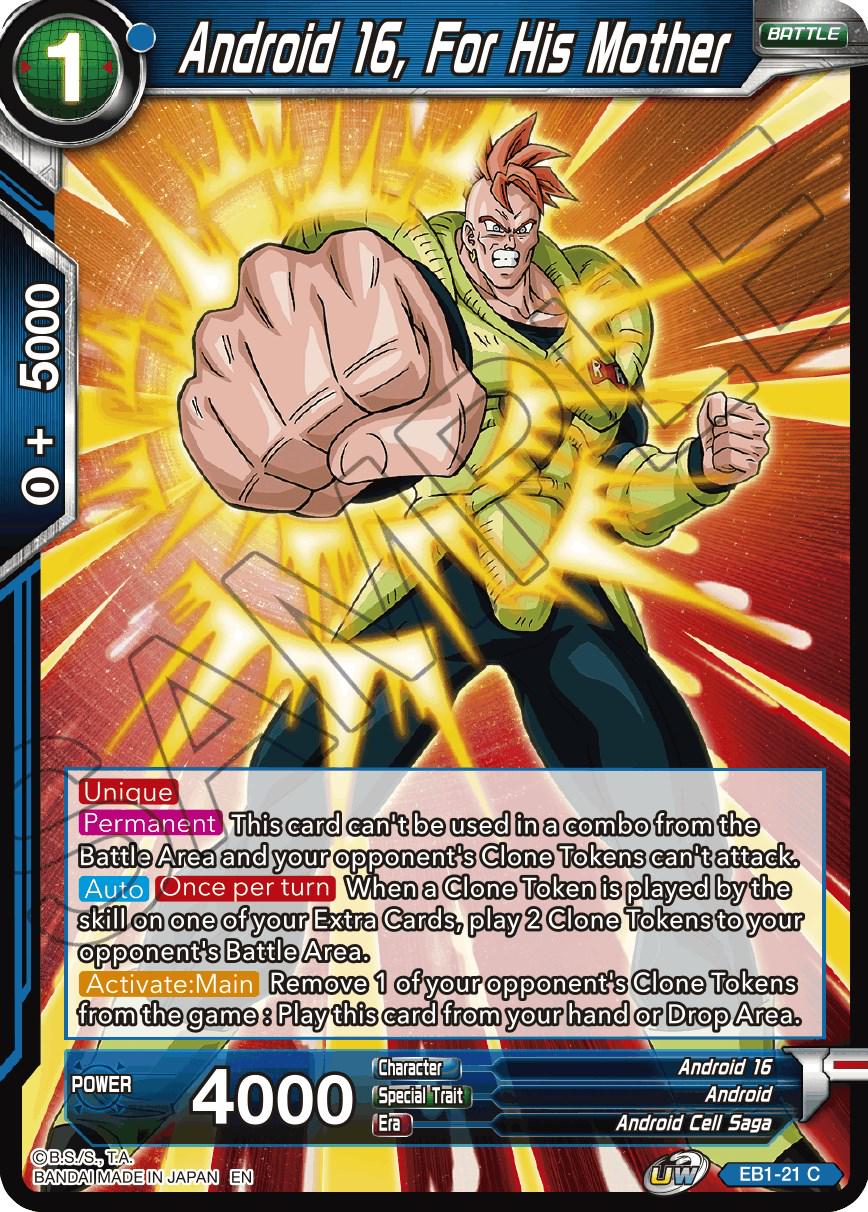 Android 16, For His Mother EB1-21