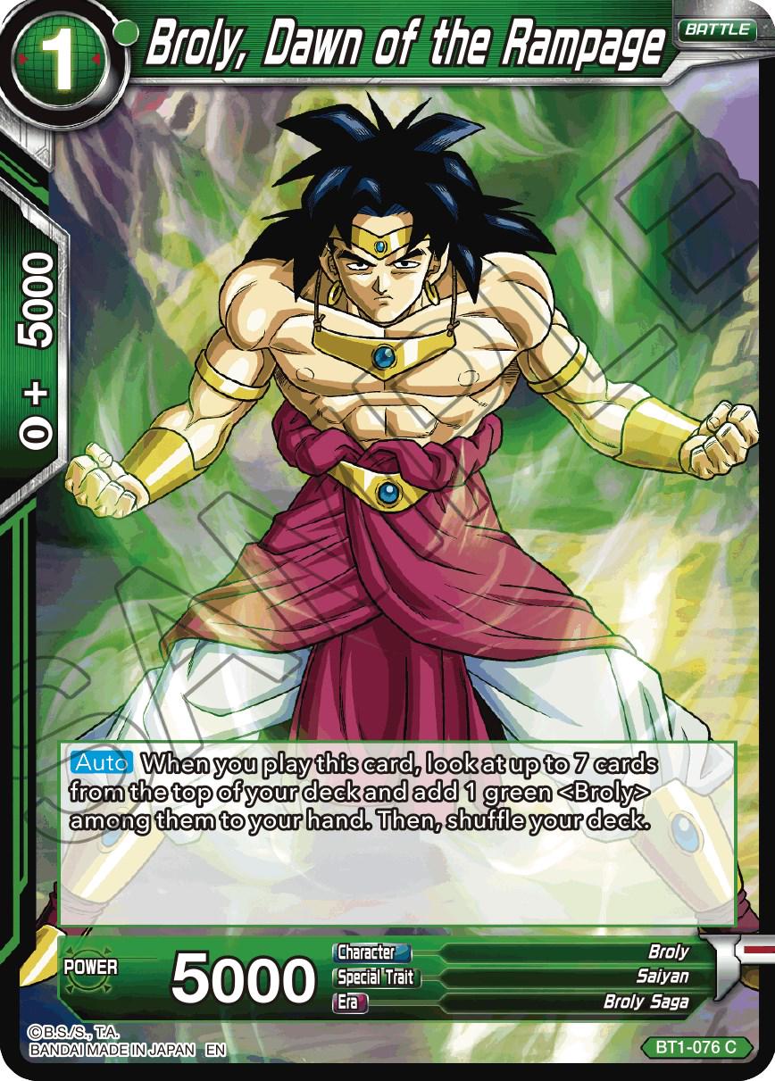 Broly, Dawn of the Rampage BT1-076