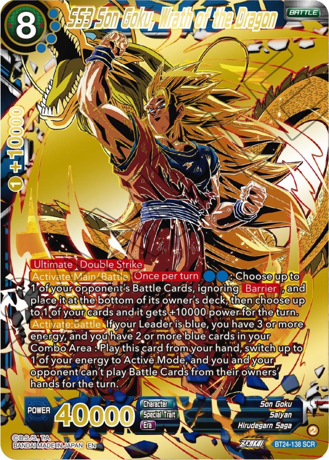 SS3 Son Goku, Wrath of the Dragon BT24-138