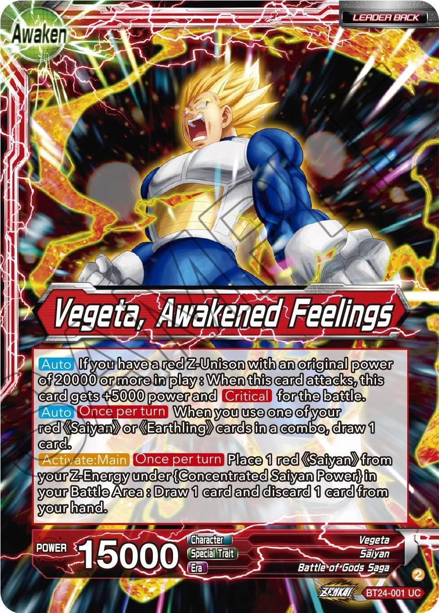 Vegeta // Vegeta, Awakened Feelings BT24-001