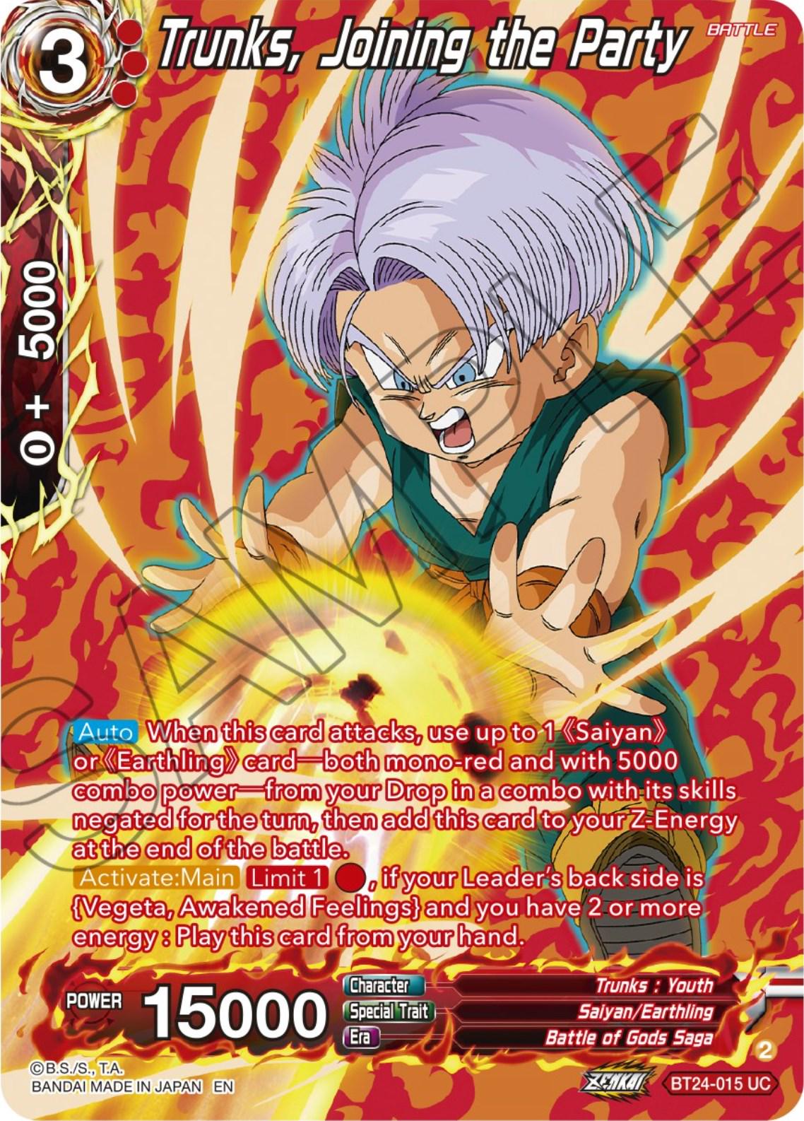 Trunks, Joining the Party [Silver Foil] BT24-015