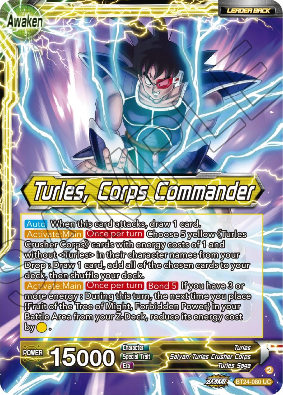 Turles // Turles, Corps Commander BT24-080