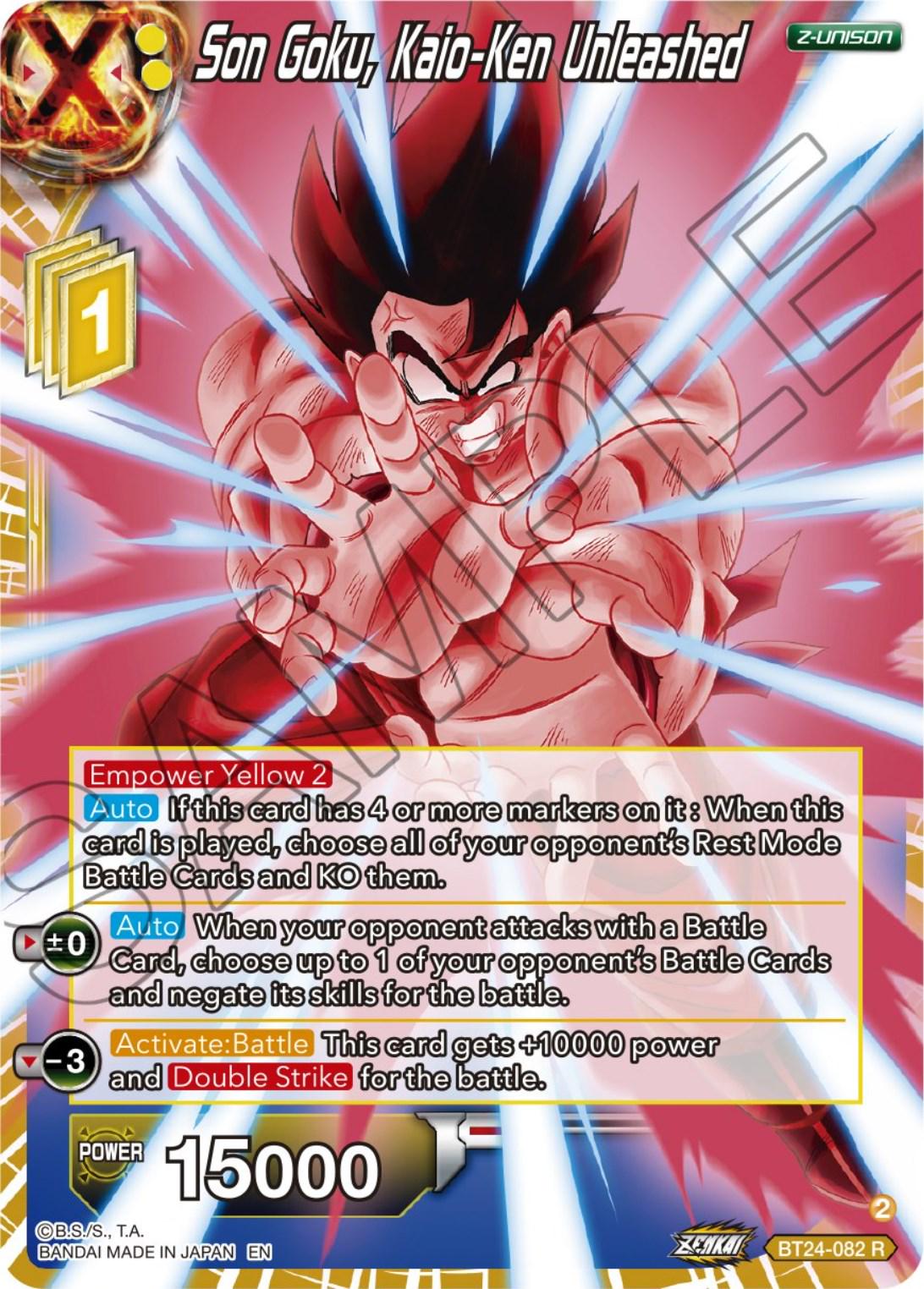Son Goku, Kaio-Ken Unleashed BT24-082