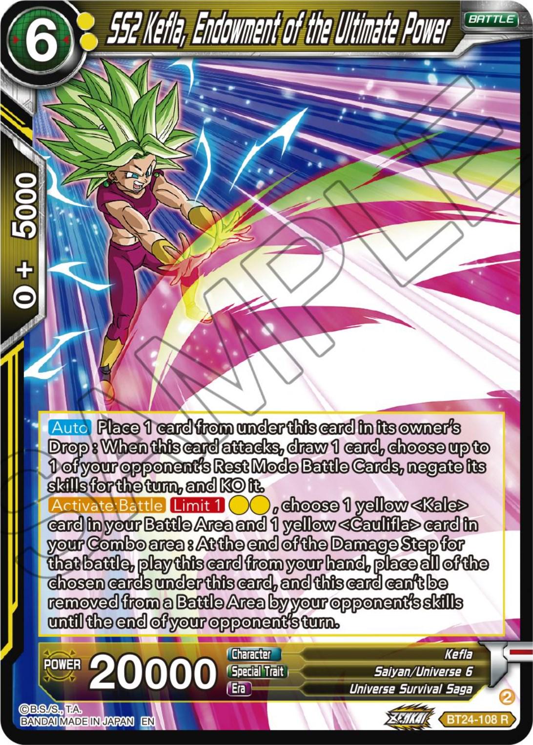 SS2 Kefla, Endowment of the Ultimate Power BT24-108