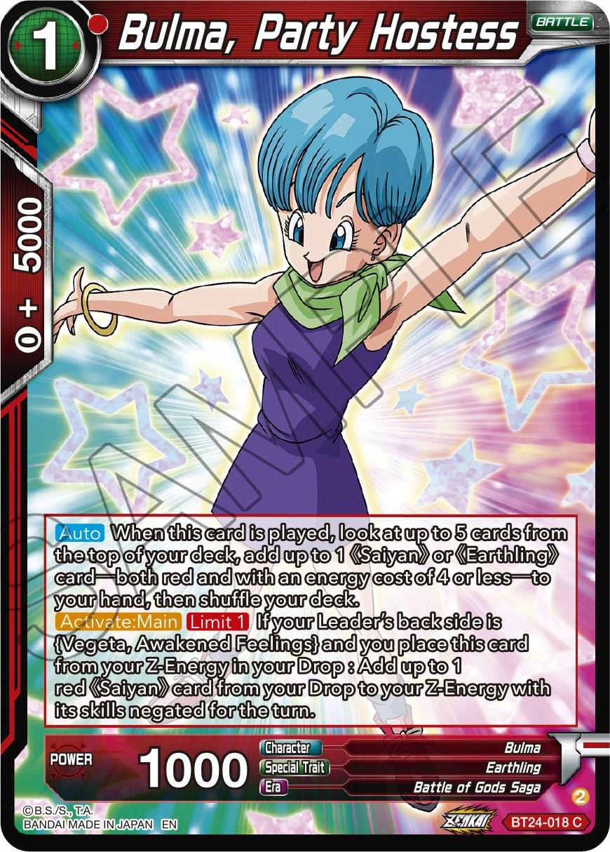 Bulma, Party Hostess BT24-018