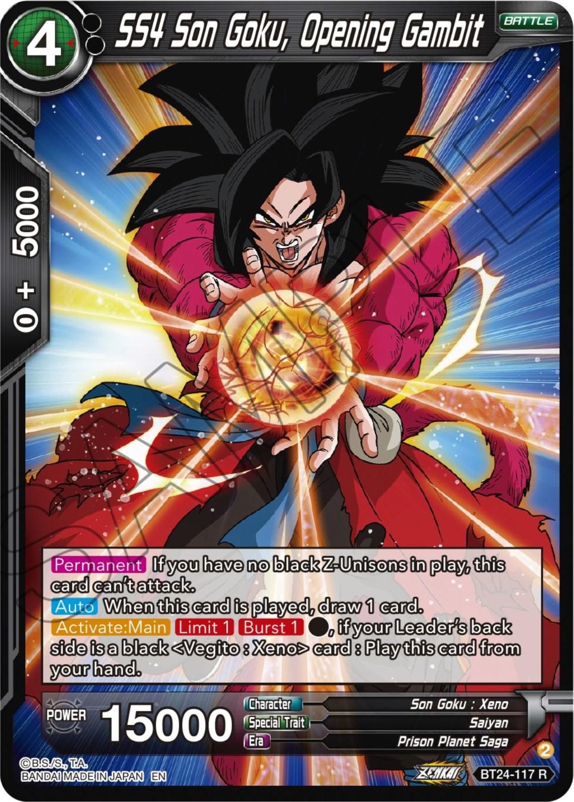 SS4 Son Goku, Opening Gambit BT24-117