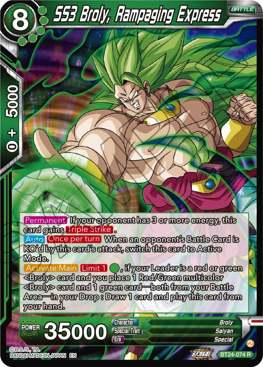 SS3 Broly, Rampaging Express BT24-074