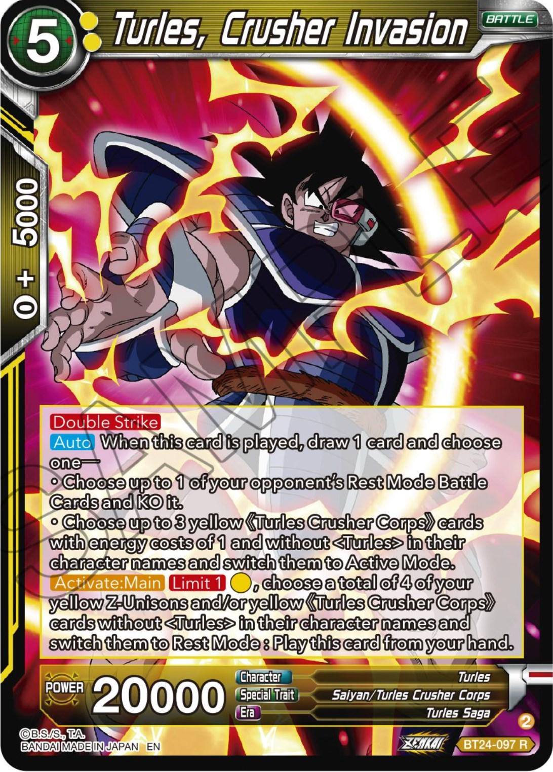Turles, Crusher Invasion BT24-097