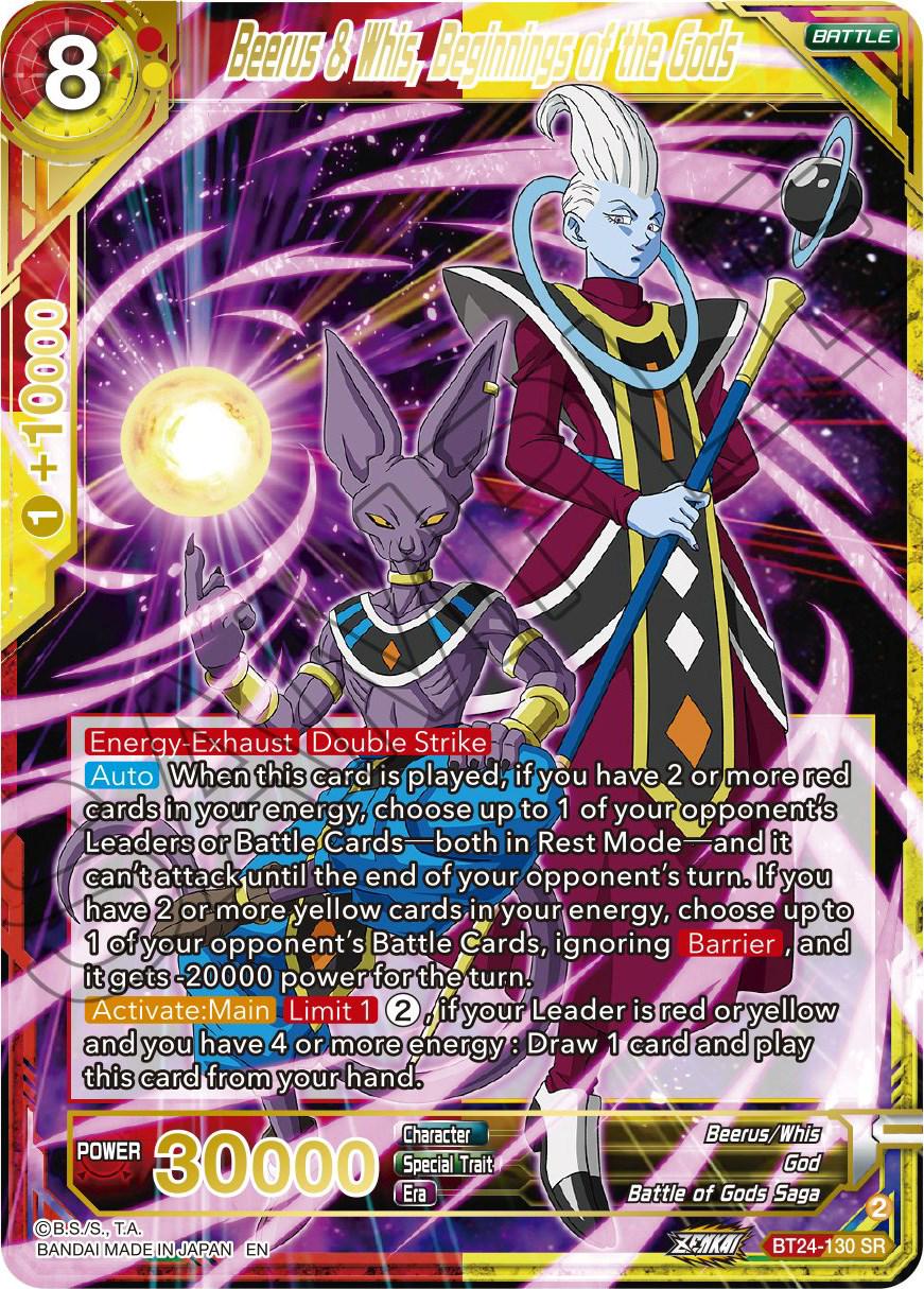 Beerus & Whis, Beginnings of the Gods BT24-130