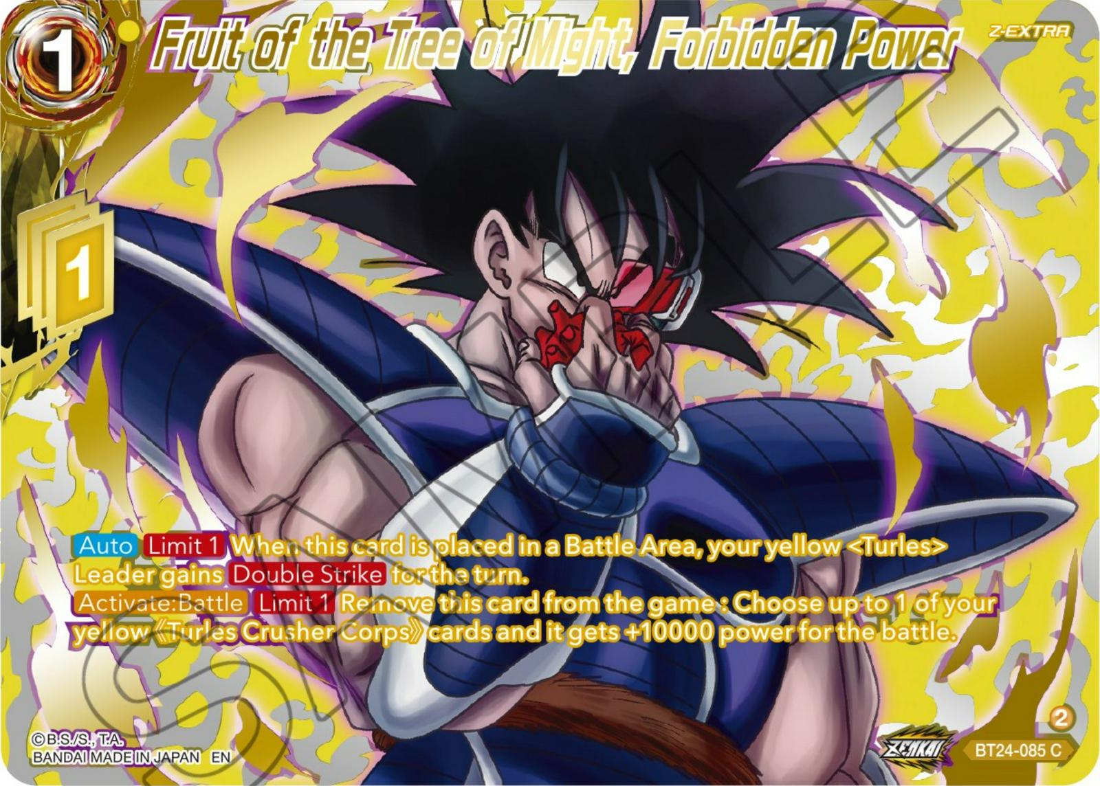 Fruit of the Tree of Might, Forbidden Power [Gold Foil] BT24-085