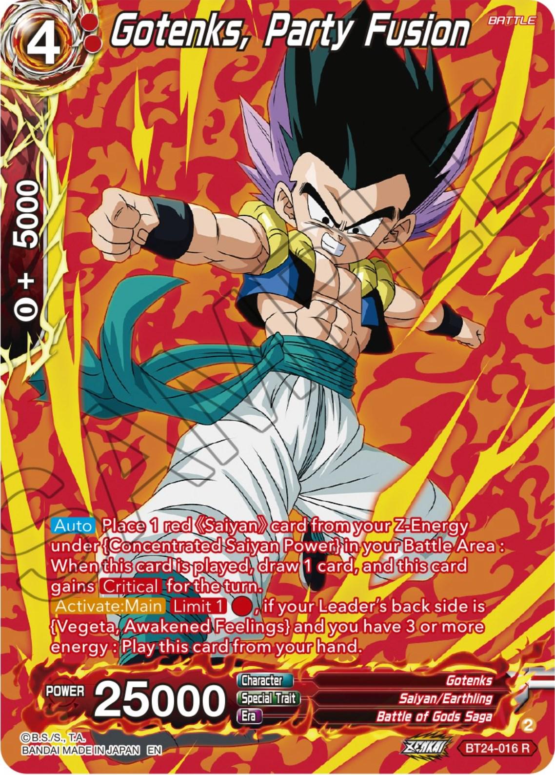 Gotenks, Party Fusion [Silver Foil] BT24-016