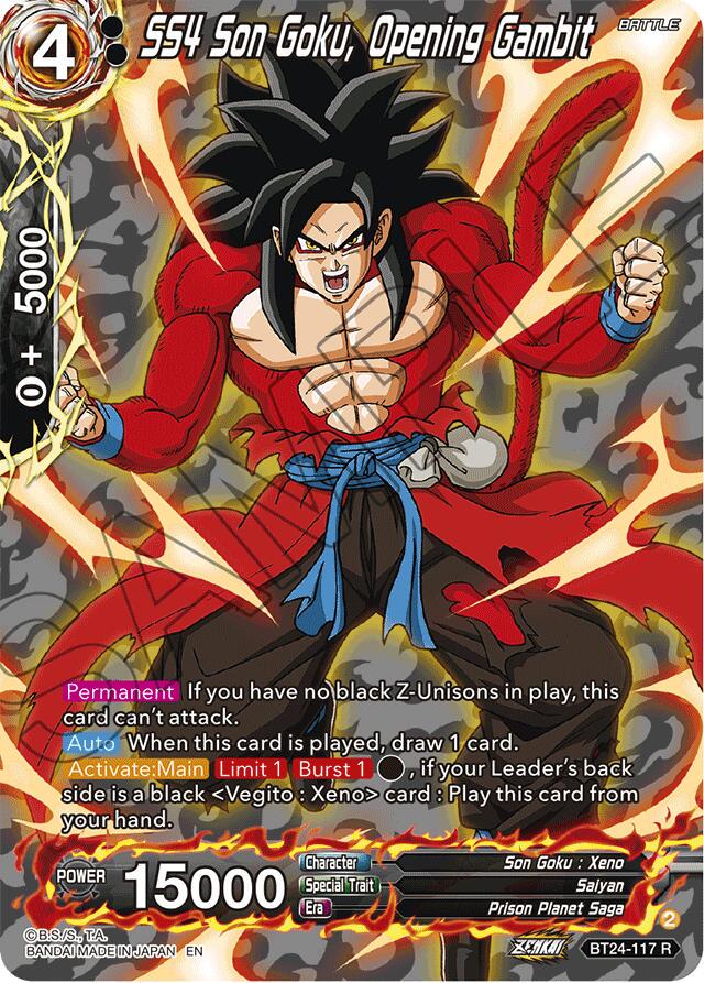 SS4 Son Goku, Opening Gambit [Silver Foil] BT24-117