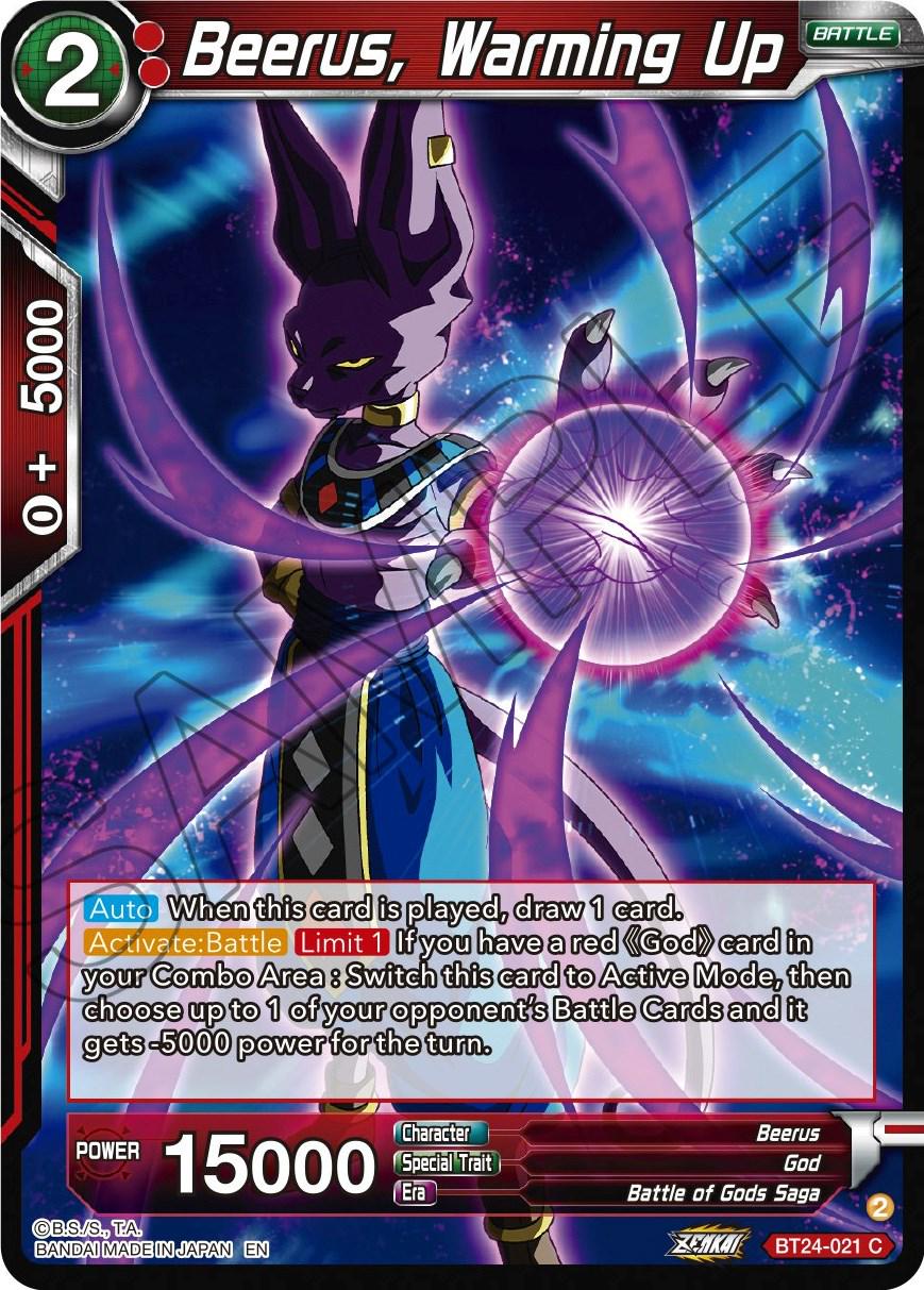 Beerus, Warming Up BT24-021